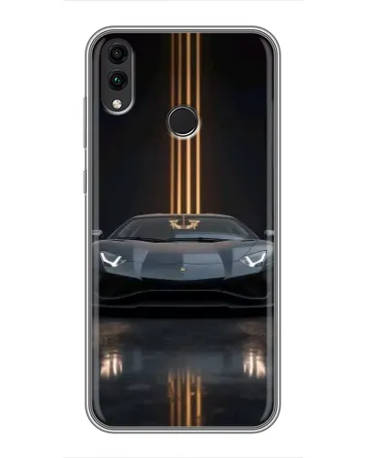 Чехол для Huawei Honor 8X Max с картинкой «Lamborghini золотые линии»