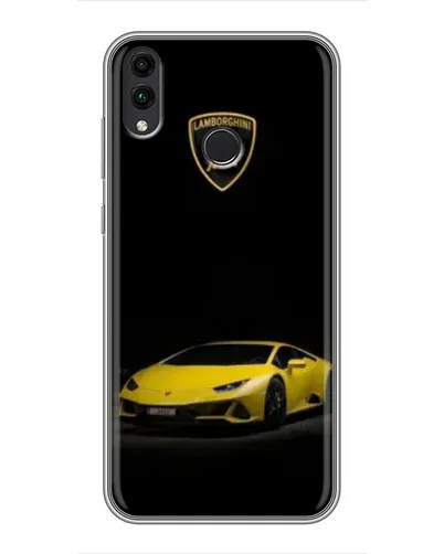 Чехол для Huawei Honor 8X Max с картинкой «Lamborghini желтый акцент»