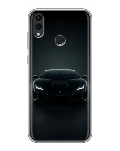 Чехол для Huawei Honor 8X Max с картинкой «Черный Lamborghini Aventador»