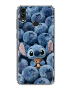 Чехол для Huawei Honor 8X Max с картинкой «Стич и голубика» Чехол для Huawei Honor 8X Max с картинкой «Стич и голубика»