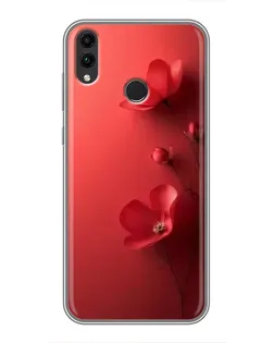 Чохол для Huawei Honor 8X Max з картинкою «Макові суцвіття»
