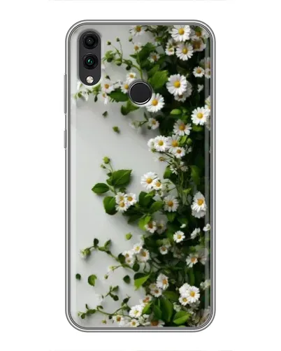 Чохол для Huawei Honor 8X Max з картинкою «Гілка дрібних білих квітів»