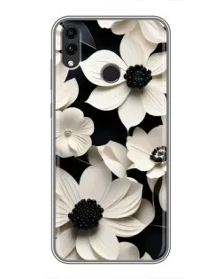 Чохол для Huawei Honor 8X Max з картинкою «Об'ємні білі квіти»