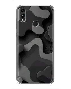 Чехол для Huawei Honor 8X Max с картинкой «Темный абстрактный камуфляж» Чехол для Huawei Honor 8X Max с картинкой «Темный абстрактный камуфляж»