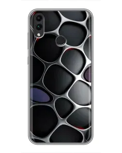 Чехол для Huawei Honor 8X Max с картинкой «Объемная темная решетка»