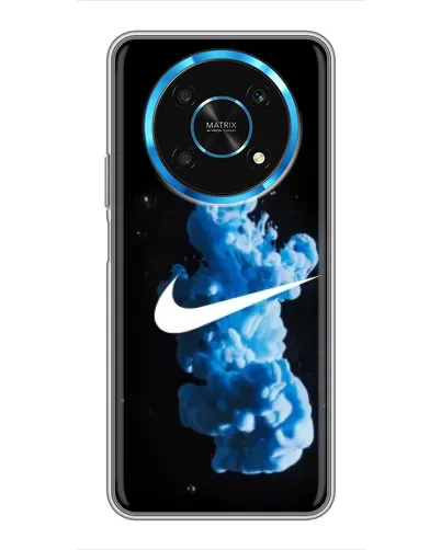 Чехол для Huawei Honor Magic 5 Lite 5G с картинкой «Nike и синий дым» Чехол для Huawei Honor Magic 5 Lite 5G с картинкой «Nike и синий дым»