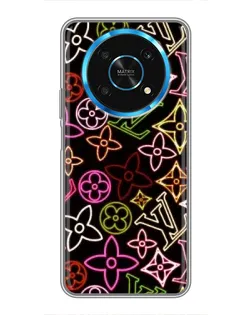 Чехол для Huawei Honor Magic 5 Lite 5G с картинкой «Неоновый микс Nike»