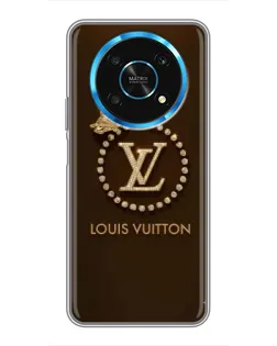 Чехол для Huawei Honor Magic 5 Lite 5G с картинкой «LV — золотая печать»
