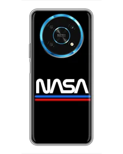 Чехол для Huawei Honor Magic 5 Lite 5G с картинкой «NASA — классика Red Blue»