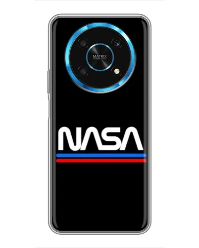 Чехол для Huawei Honor Magic 5 Lite 5G с картинкой «NASA — классика Red Blue» Чехол для Huawei Honor Magic 5 Lite 5G с картинкой «NASA — классика Red Blue»