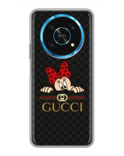 Чехол для Huawei Honor Magic 5 Lite 5G с картинкой «Минни Маус Gucci — черный» Чехол для Huawei Honor Magic 5 Lite 5G с картинкой «Минни Маус Gucci — черный»