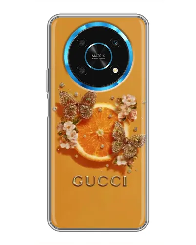 Чехол для Huawei Honor Magic 5 Lite 5G с картинкой «Gucci — золотые бабочки» Чехол для Huawei Honor Magic 5 Lite 5G с картинкой «Gucci — золотые бабочки»