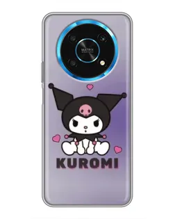 Чехол для Huawei Honor Magic 5 Lite 5G с картинкой «Kuromi — фиолетовый арт»