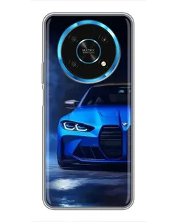 Чехол для Huawei Honor Magic 5 Lite 5G с картинкой «Голубая BMW M4» Чехол для Huawei Honor Magic 5 Lite 5G с картинкой «Голубая BMW M4»