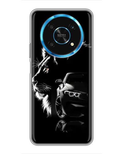 Чехол для Huawei Honor Magic 5 Lite 5G с картинкой «BMW и лев» Чехол для Huawei Honor Magic 5 Lite 5G с картинкой «BMW и лев»