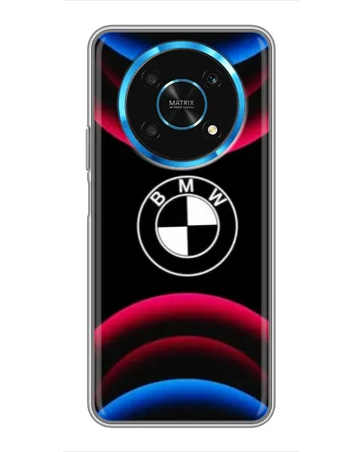 Чехол для Huawei Honor Magic 5 Lite 5G с картинкой «Логотип BMW и неоновые дуги» Чехол для Huawei Honor Magic 5 Lite 5G с картинкой «Логотип BMW и неоновые дуги»