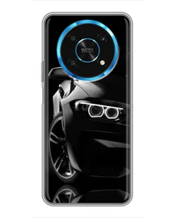 Чехол для Huawei Honor Magic 5 Lite 5G с картинкой «Черная BMW — профиль» Чехол для Huawei Honor Magic 5 Lite 5G с картинкой «Черная BMW — профиль»