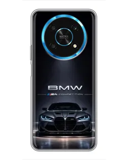 Чехол для Huawei Honor Magic 5 Lite 5G с картинкой «BMW сквозь ночной город» Чехол для Huawei Honor Magic 5 Lite 5G с картинкой «BMW сквозь ночной город»