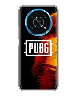 Чехол для Huawei Honor Magic 5 Lite 5G с картинкой «Яркий логотип PUBG»