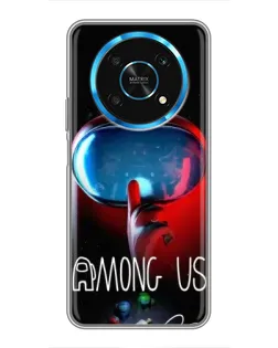 Чехол для Huawei Honor Magic 5 Lite 5G с картинкой «Красный импостер — макро» Чехол для Huawei Honor Magic 5 Lite 5G с картинкой «Красный импостер — макро»