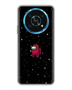 Чехол для Huawei Honor Magic 5 Lite 5G с картинкой «Красный Among Us»