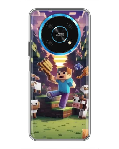 Чехол для Huawei Honor Magic 5 Lite 5G с картинкой «Стив на ферме» Чехол для Huawei Honor Magic 5 Lite 5G с картинкой «Стив на ферме»