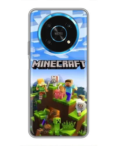 Чехол для Huawei Honor Magic 5 Lite 5G с картинкой «Minecraft классический мир» Чехол для Huawei Honor Magic 5 Lite 5G с картинкой «Minecraft классический мир»