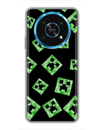Чехол для Huawei Honor Magic 5 Lite 5G с картинкой «Паттерн с криперами» Чехол для Huawei Honor Magic 5 Lite 5G с картинкой «Паттерн с криперами»