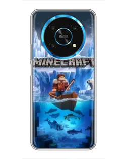 Чехол для Huawei Honor Magic 5 Lite 5G с картинкой «Minecraft ледяной мир»