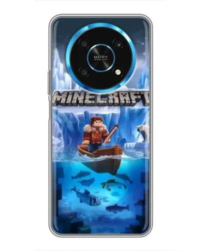Чехол для Huawei Honor Magic 5 Lite 5G с картинкой «Minecraft ледяной мир» Чехол для Huawei Honor Magic 5 Lite 5G с картинкой «Minecraft ледяной мир»