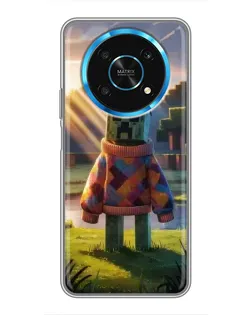 Чехол для Huawei Honor Magic 5 Lite 5G с картинкой «Крипер в свитере»