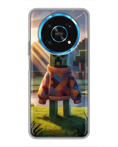 Чехол для Huawei Honor Magic 5 Lite 5G с картинкой «Крипер в свитере» Чехол для Huawei Honor Magic 5 Lite 5G с картинкой «Крипер в свитере»