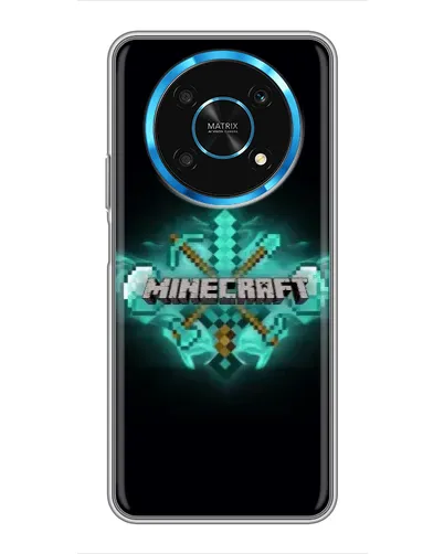 Чехол для Huawei Honor Magic 5 Lite 5G с картинкой «Minecraft Diamond лого» Чехол для Huawei Honor Magic 5 Lite 5G с картинкой «Minecraft Diamond лого»