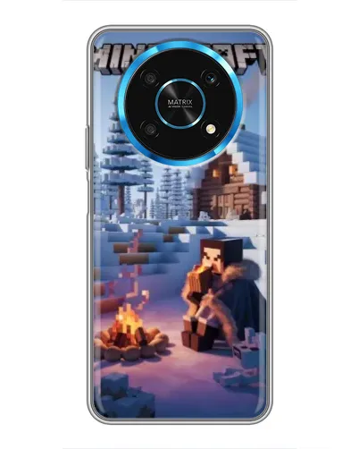 Чехол для Huawei Honor Magic 5 Lite 5G с картинкой «Зимний Minecraft» Чехол для Huawei Honor Magic 5 Lite 5G с картинкой «Зимний Minecraft»