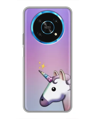 Чехол для Huawei Honor Magic 5 Lite 5G с картинкой «Единорог градиент»