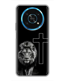 Чехол для Huawei Honor Magic 5 Lite 5G с картинкой «Лев и Крест» Чехол для Huawei Honor Magic 5 Lite 5G с картинкой «Лев и Крест»