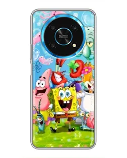 Чехол для Huawei Honor Magic 5 Lite 5G с картинкой «Губка Боб и друзья» Чехол для Huawei Honor Magic 5 Lite 5G с картинкой «Губка Боб и друзья»