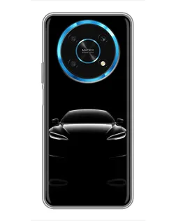 Чехол для Huawei Honor Magic 5 Lite 5G с картинкой «Силуэт Tesla Night» Чехол для Huawei Honor Magic 5 Lite 5G с картинкой «Силуэт Tesla Night»