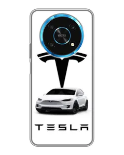 Чехол для Huawei Honor Magic 5 Lite 5G с картинкой «Tesla White Style»