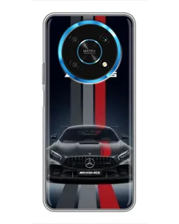 Чехол для Huawei Honor Magic 5 Lite 5G с картинкой «Mercedes — белый карбон» Чехол для Huawei Honor Magic 5 Lite 5G с картинкой «Mercedes — белый карбон»