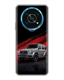 Чехол для Huawei Honor Magic 5 Lite 5G с картинкой «Mercedes G-Class красный»