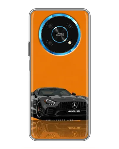 Чехол для Huawei Honor Magic 5 Lite 5G с картинкой «Оранжевый Mercedes AMG»