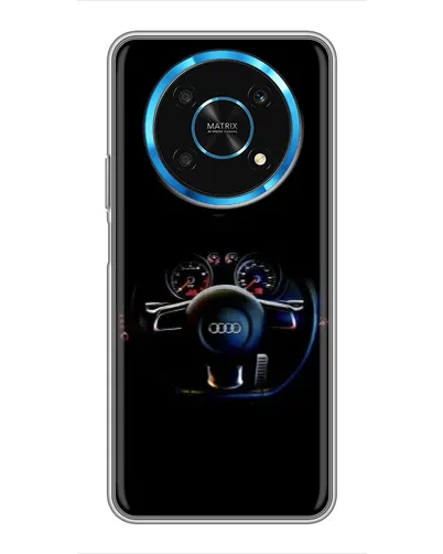 Чехол для Huawei Honor Magic 5 Lite 5G с картинкой «Салон Audi — руль»