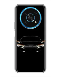 Чехол для Huawei Honor Magic 5 Lite 5G с картинкой «Audi — ночной контур» Чехол для Huawei Honor Magic 5 Lite 5G с картинкой «Audi — ночной контур»