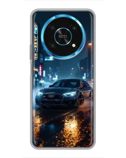 Чехол для Huawei Honor Magic 5 Lite 5G с картинкой «Ночной город и Audi» Чехол для Huawei Honor Magic 5 Lite 5G с картинкой «Ночной город и Audi»