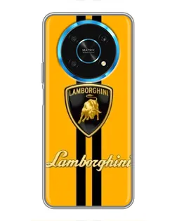 Чехол для Huawei Honor Magic 5 Lite 5G с картинкой «Lamborghini Stripe желтый»