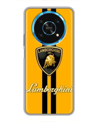Чехол для Huawei Honor Magic 5 Lite 5G с картинкой «Lamborghini Stripe желтый»