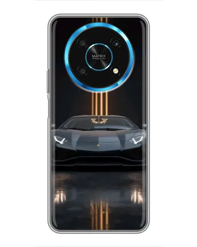 Чехол для Huawei Honor Magic 5 Lite 5G с картинкой «Lamborghini золотые линии»