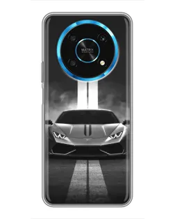 Чехол для Huawei Honor Magic 5 Lite 5G с картинкой «Lamborghini симметрия дорог»