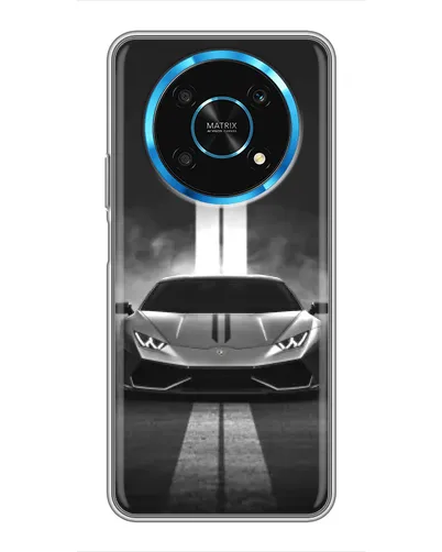Чехол для Huawei Honor Magic 5 Lite 5G с картинкой «Lamborghini симметрия дорог»